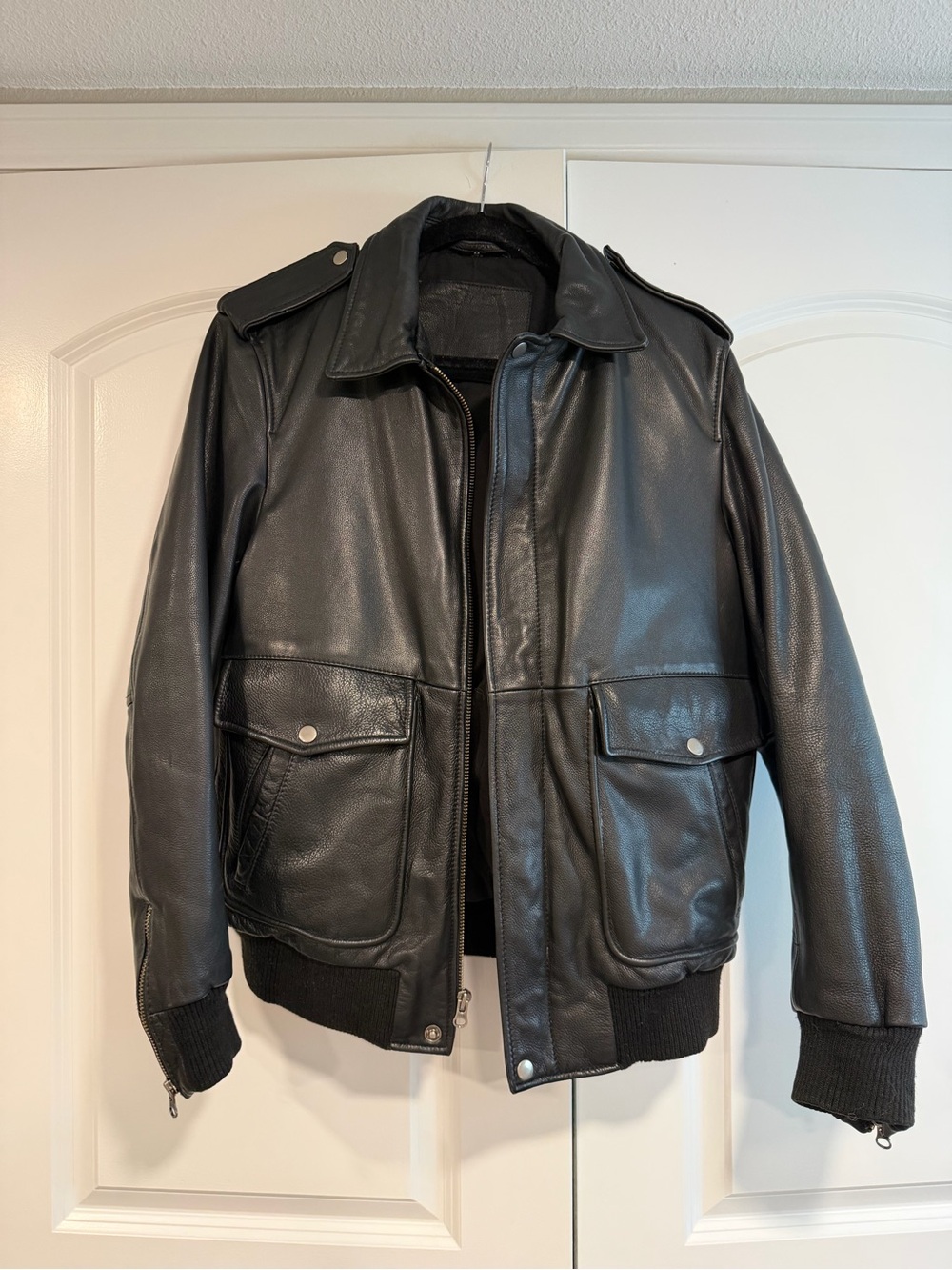 Vintage Whet Blu Genuine Leather Bomber